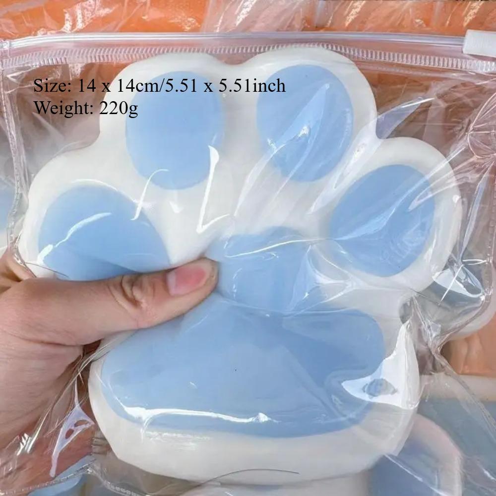 Jumbo Soft Squishy Cat Paw Stress Relief Toy Slow Rising Fidget Sensory Toys for Adults Kids Anxiety Relief Squeeze Gifts