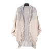 Stripe Knitted Shawl Bohemian Wraps Scarf Coat Luxury Cloak Scarves  For Women