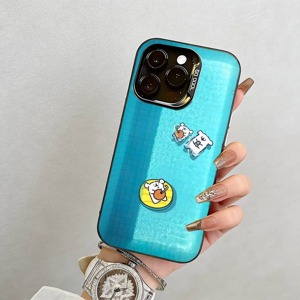 Красивый мультяшный чехол для телефона iPhone 17,16,15,14,13,12,11 Plus,Pro Max,XS,Разноцветный Серебристый чехол для телефона Funda Cover