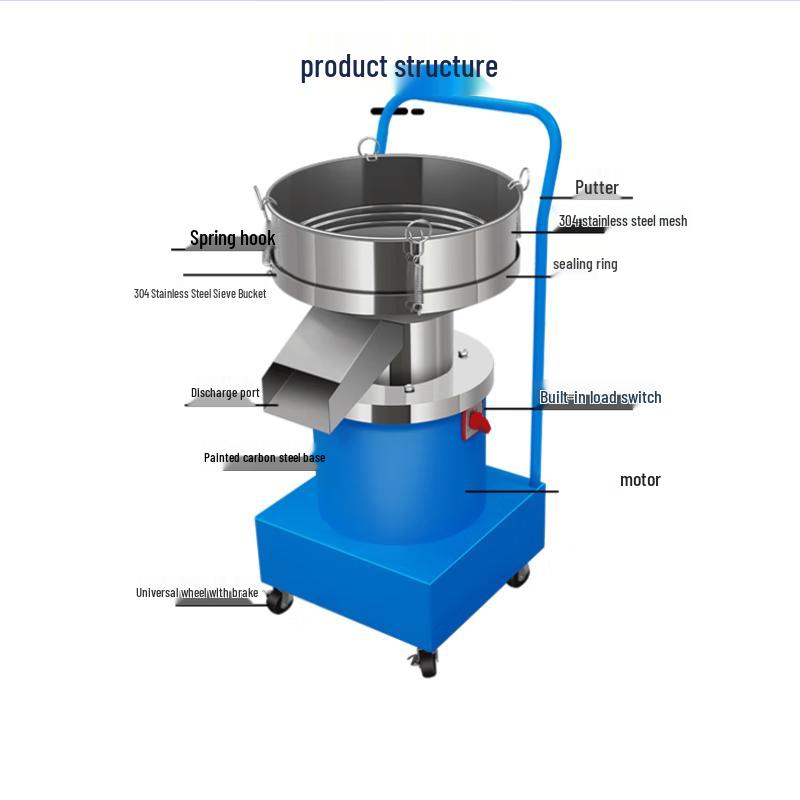 Small Stainless Steel Electric Vibrating Sieve CN plug (adapter included)