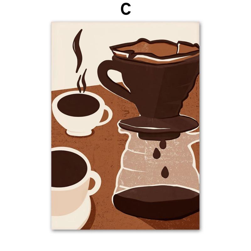 Модная девушка Книга Кофейная чашка Жизнь Настенное искусство Холст Картина Абстрактные постеры и принты Картина для стены Отеля Кафе Декор для внутренней комнаты