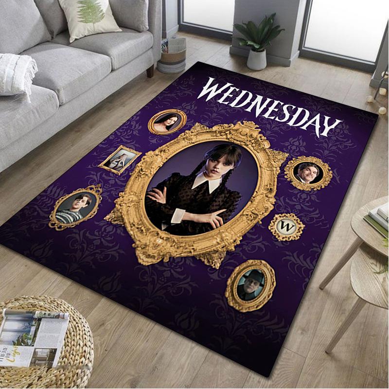 1Pc Wednesday Rug - Home carpet Office Decorative Carpet For Living Room Bedroom Door Mat Floor Rug Computer Chair Area Rug