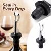 Manual Press Silicone Wine Bottle Stopper, Leak- with Airtight