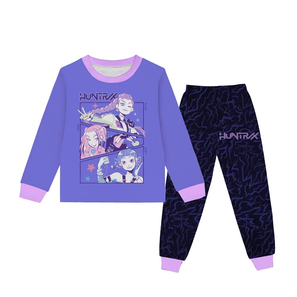 Детский костюм с круглым вырезом и длинными рукавами в стиле мультфильма