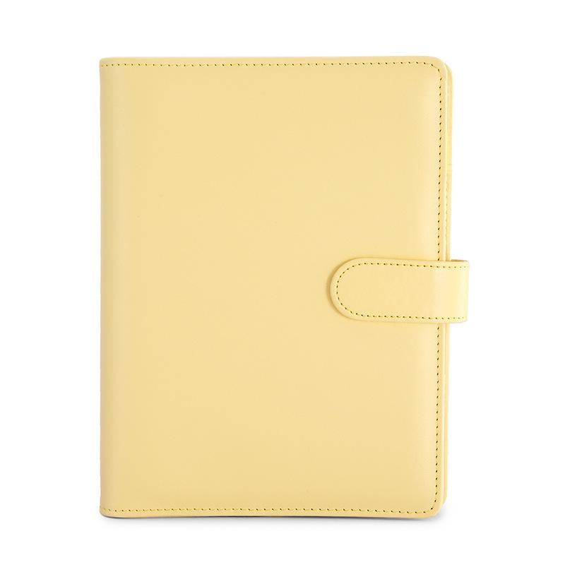 Индивидуальный бюджетный планер из искусственной кожи, канцелярские принадлежности, обложка для записной книжки-планера, планер на кольцах с пряжкой