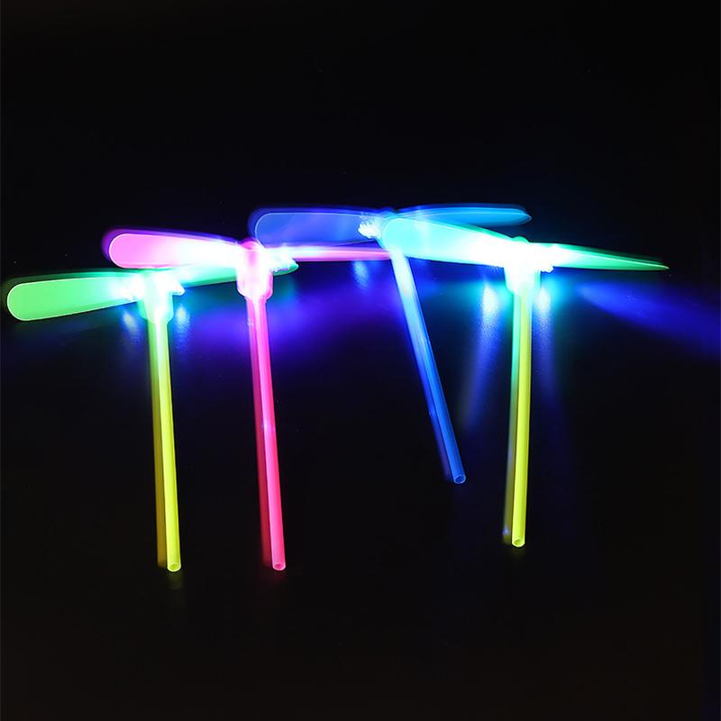 Outdoor Glow Toys Glow Sticks Bamboo Dragonfly Stall Sale Glow Flash Toys