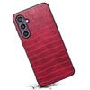 Чехол для Samsung Galaxy S25, дизайн с текстурой крокодиловой кожи, кожаная тонкая задняя крышка