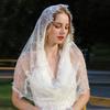 1 шт. Свадебная фата с кружевной отделкой, полая накидка на плечи, осенняя одежда для женщин