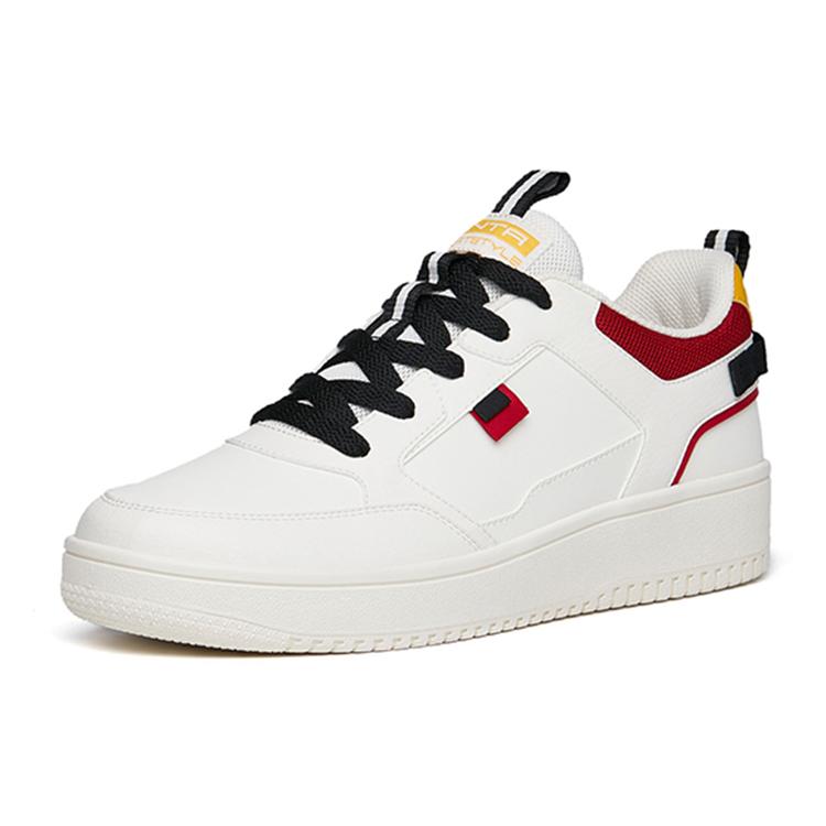Anta Low top Skateboard Shoes Men's White Red Yellow 912228066-28