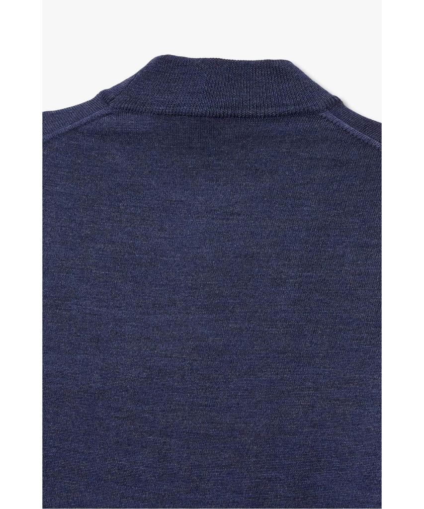MAN ON THE BOON [Morgano] Mock Neck Wool Knit Pullover_Melange Blue 4715313910