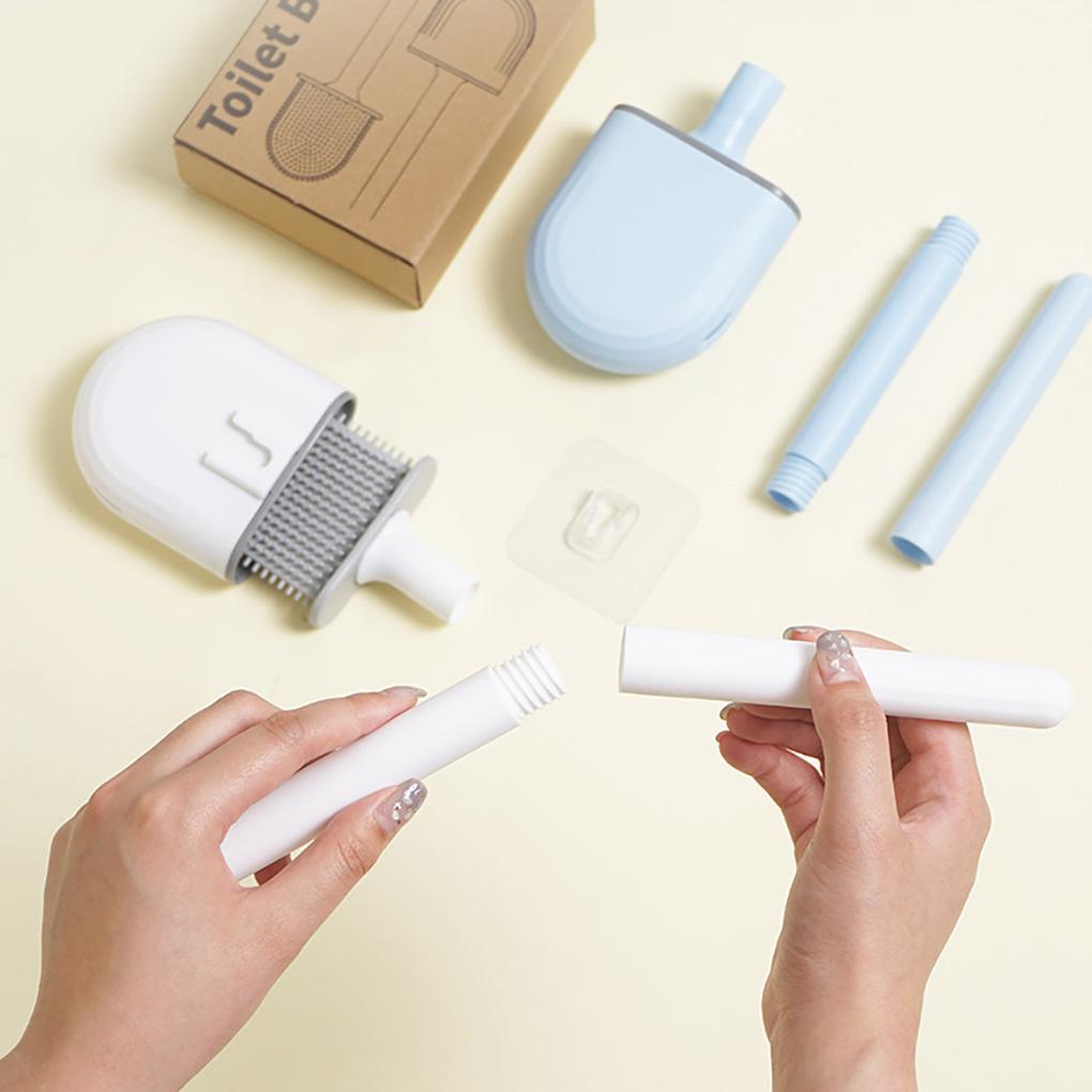 PP щетка для унитаза портативная головка TPR настенное крепление съемная длинная ручка без запаха сливной кронштейн щетки аксессуары