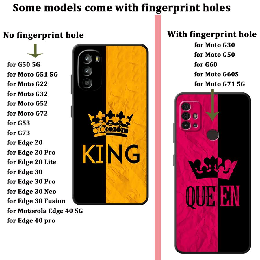 Чехол с буквами 'Crown' для Motorola Moto G52 G51 G73 G50 G71 Edge 20 Pro 30 Lite G53 G30 G60s G22 Edge40 G32