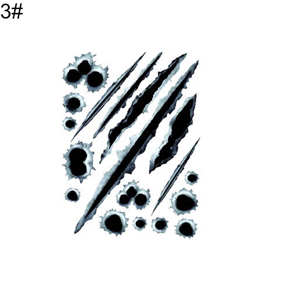 Стильный пулевой принт, автомобильный Стайлинг, наклейка на окно, светоотражающее украшение, наклейка, авто наклейки
