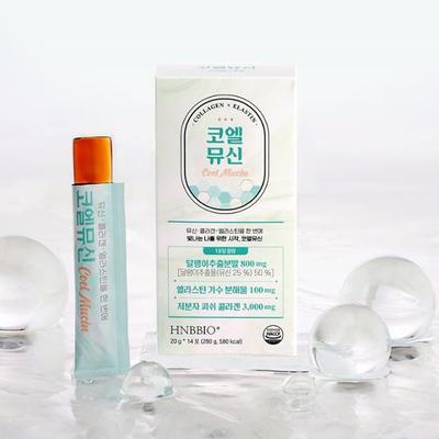 Coel Mucin 20г*14 пакетиков, порошок экстракта улитки (25% муцина) 800 мг, эластин 100 мг, низкомолекулярный рыбий коллаген 3000 мг