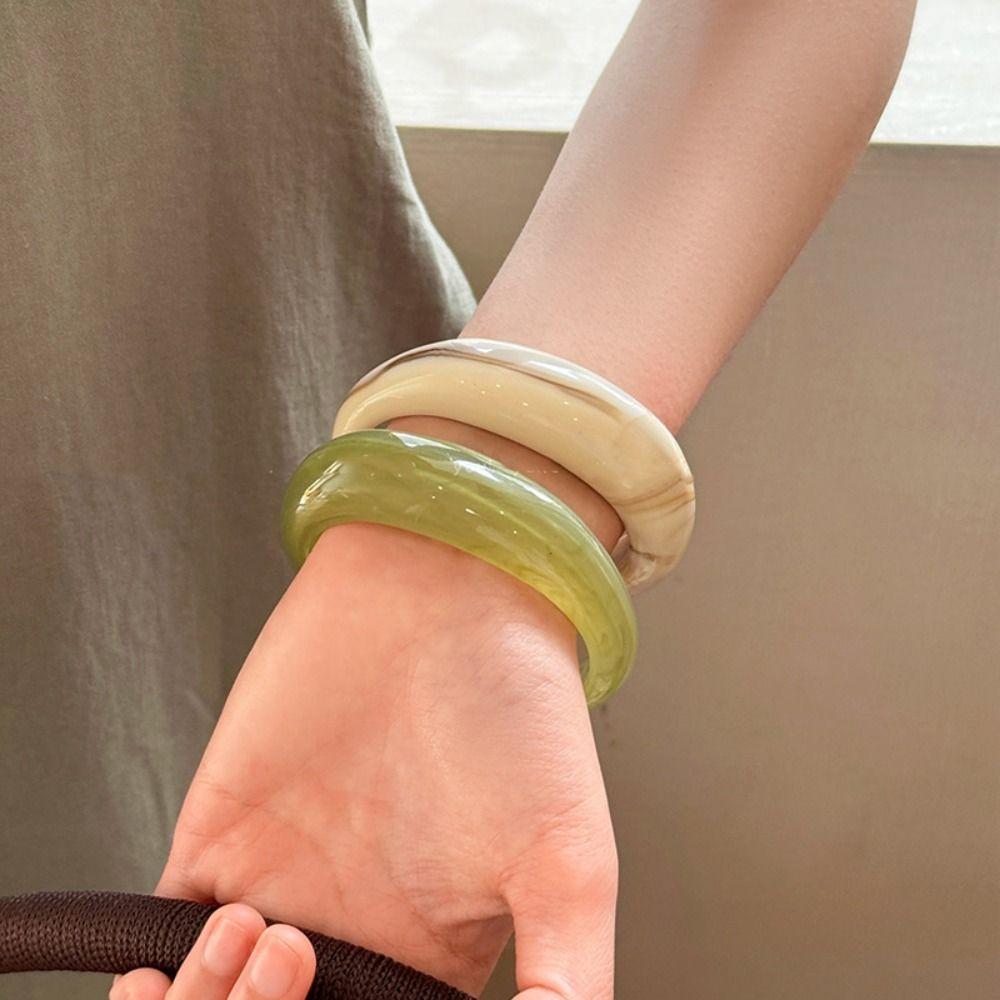 Необычный браслет из смолы Допамин C-образные браслеты-манжеты Преувеличенный преувеличенный браслет-украшение