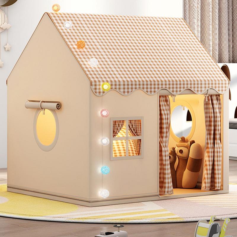 Большая игровая палатка для детей для использования в помещении, складной замок принцессы, игровой домик, секретная база для детей, палатка для игр, кровать-игра