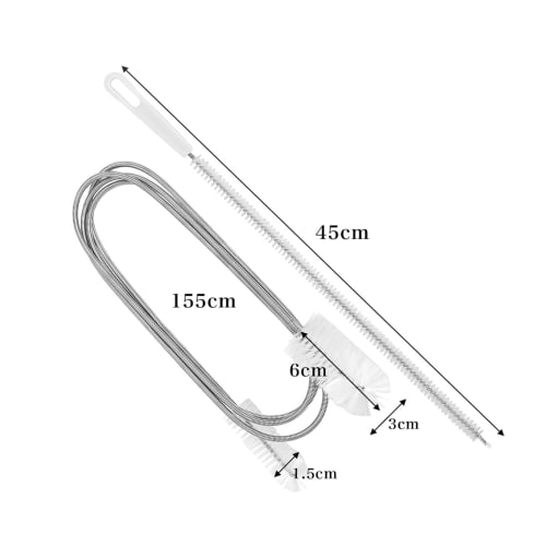 Beyourchoi Pipe Brush for Plumbing, Wire, and Drain Cleaning, Flexible Spiral Drain Brush for Cleaning, Pipe Cleaning, Toilet, Bathroom, and Kitchen,