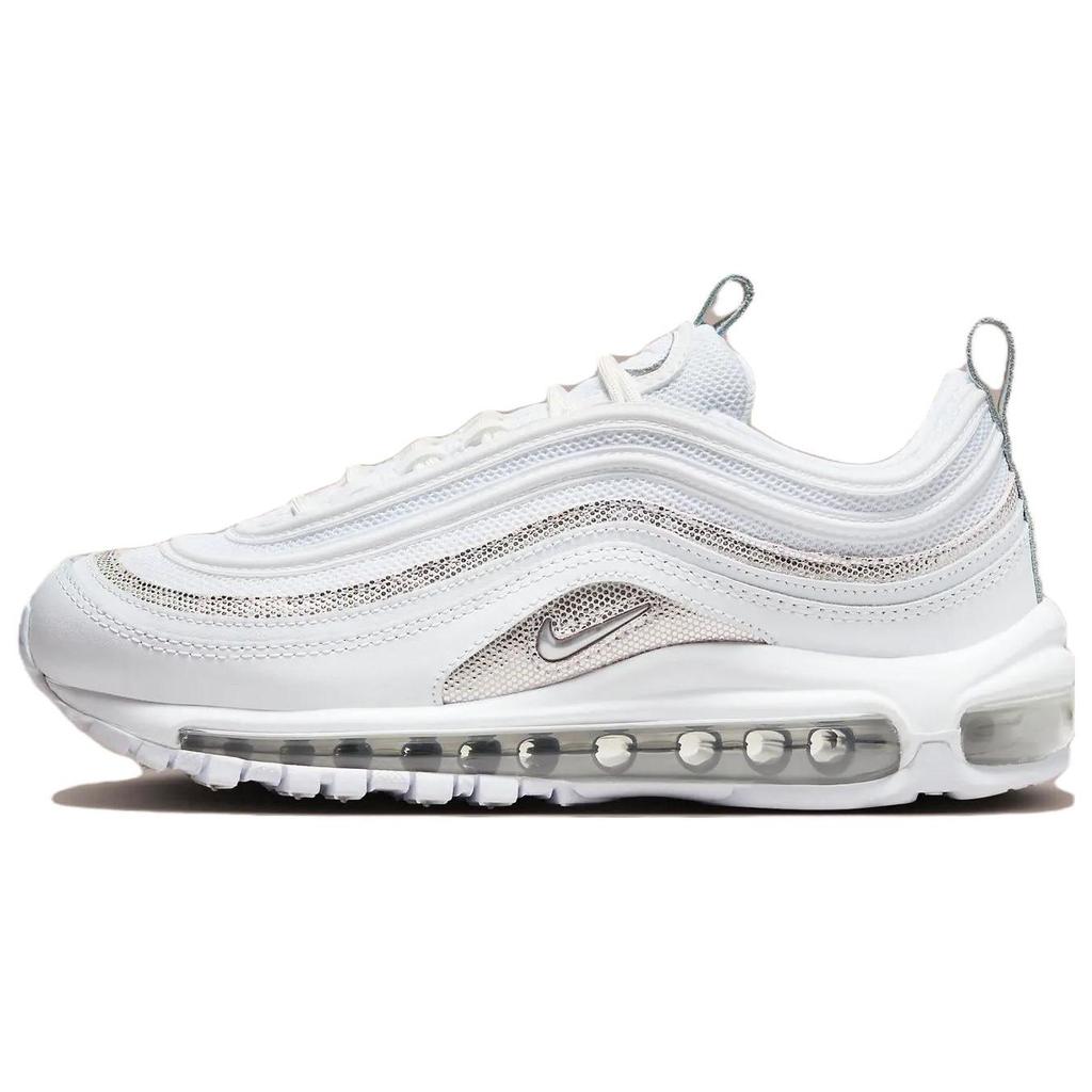 Nike Air Max 97 White Chrome Reflective Women Sneakers Platinum-Tint Metallic-Silver FQ8889-100