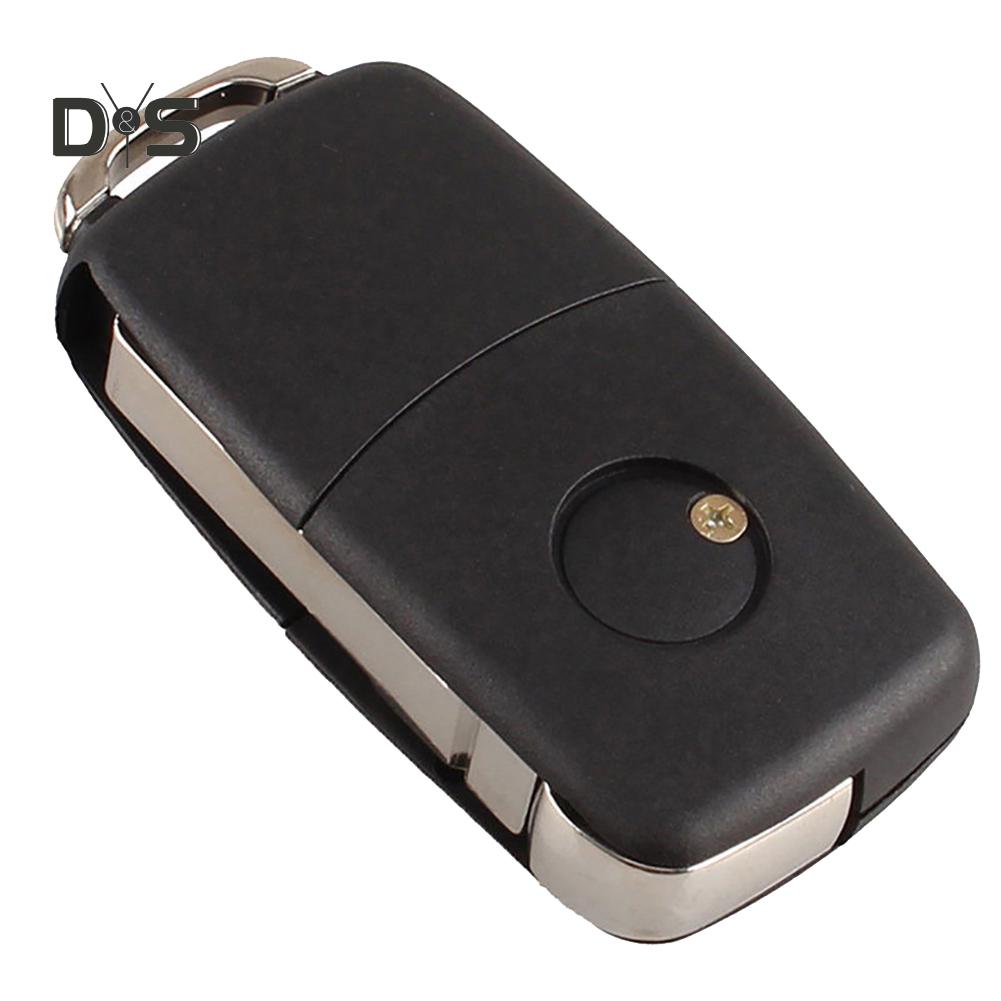 Автомобильные аксессуары, 2 кнопки, складной автомобильный брелок с дистанционным управлением, чехол для Golf Bora SEAT Skoda