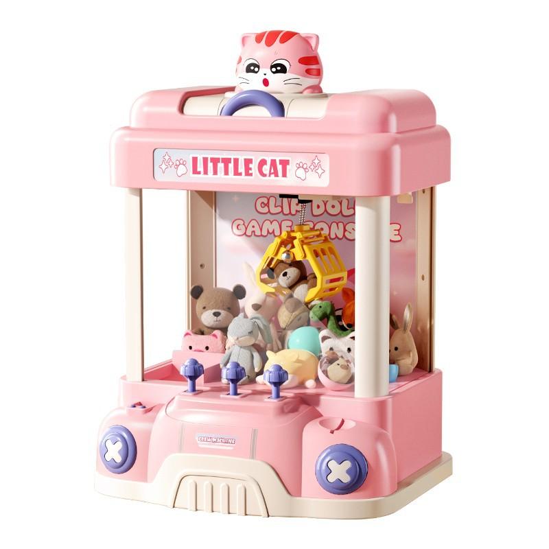 Детская мини-игрушка Catch Baby Machine, милая игрушка-кошка, кукольная машинка, маленькая бытовая машина Gashapon, подарок на день рождения для мальчиков и девочек