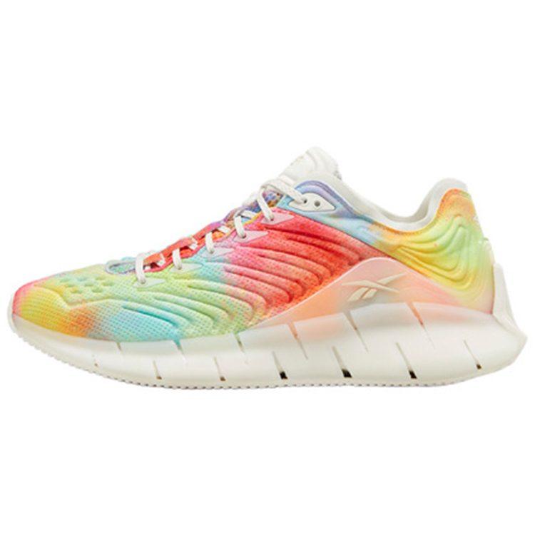 Reebok Кроссовки для бега Zig Kinetica с амортизацией, низкие, унисекс, Tie Dye FY1008