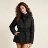 Autumn and winter clothes new cotton-padded clothes female slim waist hooded small fragrant wind cotton-padded jacket short lace-up cold-proof clothes