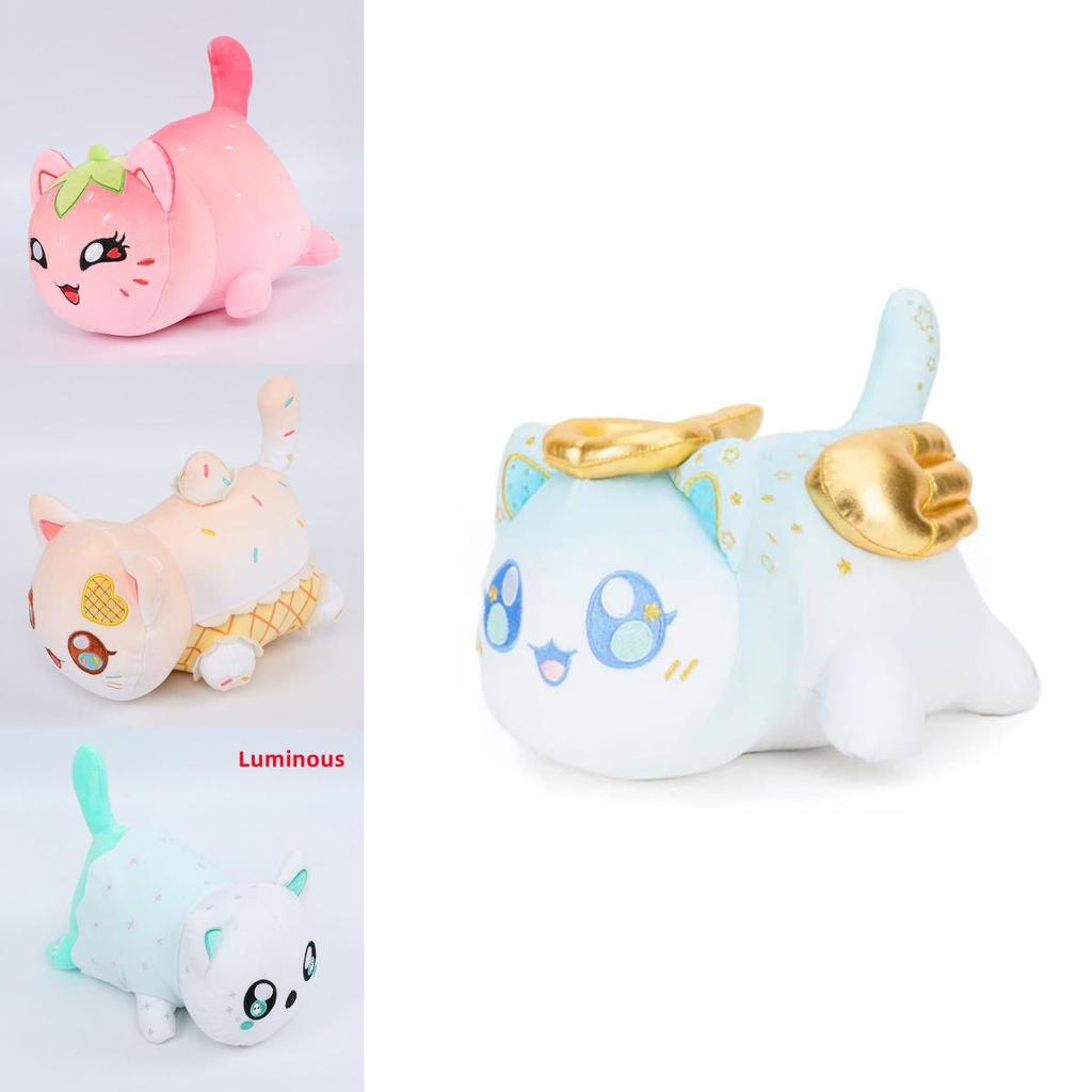 Милая плюшевая игрушка кошка Афмау, мягкая и светящаяся набивная подушка для фанатов, коллекционеров и детей