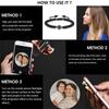 Black Matte Tiger Eye Beads Bracelets Personalized Photo Projection Bracelet Custom Bracelets with Picture Personalized Gifts