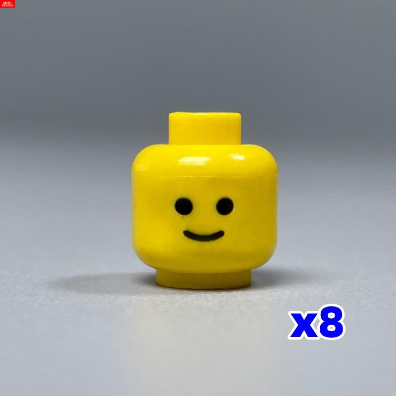8 шт. Кубики MOC Лицо Голова Фигурка Выражение Лица Часть Обучающие Строительные Кубики Игрушки Идеально Для Детей