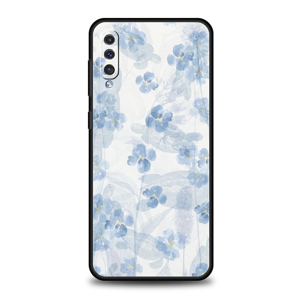 Мягкий Бледный Маленький Цветок Чехол Для Телефона Для Samsung A56 A36 A26 A54 A52 A24 A14 A50 A72 A70 A06 A12 A22 A34 A42 A32 A04s A16 5G Чехол