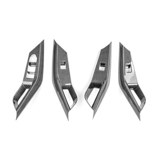 For Chevrolet Equinox 2025 2026 Carbon Fiber Window Button Frame Cover Trim Automotive Interior Accessories LHD