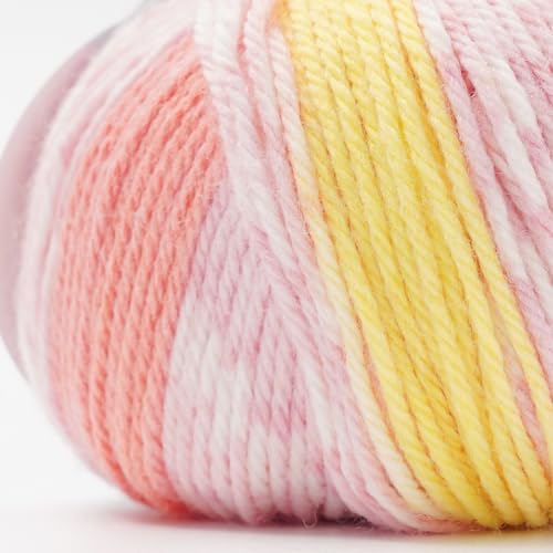 5 мотков пряжи из натуральной шерсти, Cashmere Baby Print, средней толщины, 40 г (116м), 50% акрил, 50% нейлон, микрофибра, 103. зеленый
