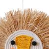 15.7inch Cartoon Woven Animal Head Wall Decoration Handcrafted Cotton Thread for Gallery