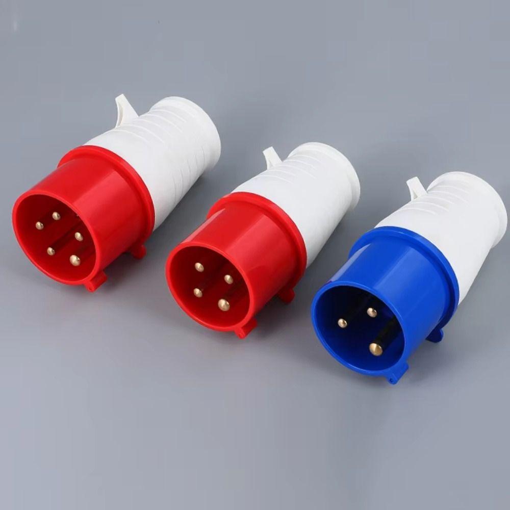 3PIN 4PIN Industrial Socket IP44 Rated Waterproof Connector Electrical Connection