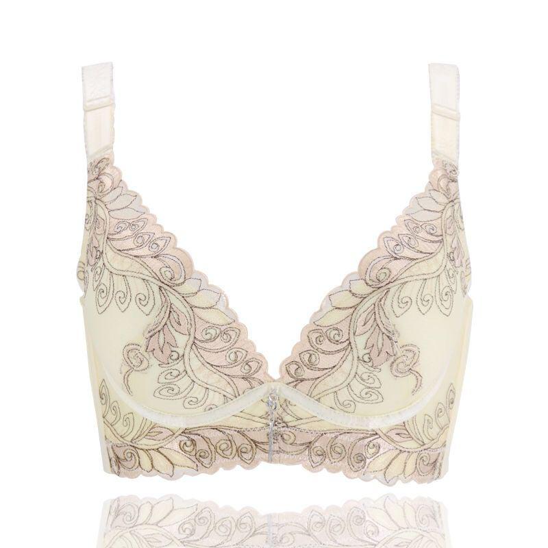 Bras for Women Sexy Lace Bra Push Up Bras Underwire Gather Lingerie Embroidery Underwear Plus Size