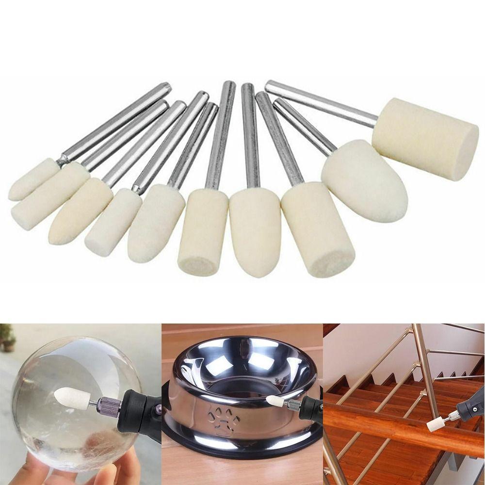 Watch Polishing 2.35/3mm Shank Wool Felt Polishing Cashmere Multiple Sizes Polishing Wheel Cashmere Polishing For Dremel