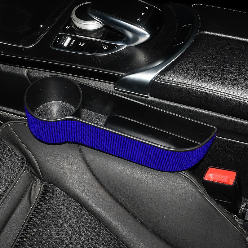 Автомобильное сиденье Gap Crevice Storage Box Crystal Drink Cup Gap Holder Organizer Phone Cup Bottle Holder Bling Car Accessories for Woman