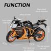 1/12 HTM Rc8 Alloy Motorcycle Model Diecasts Sport Racing Motorcycle Vehicles Decoration Ornaments Toys for Kid Boys’ Gifts