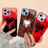 Албания Албанский Флаг Для IPhone 14 13 12 Mini 11 Pro XS Max X XR 14 Plus Закаленное Стекло Чехол