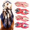90cm Large Square Scarf For Spring And Summer Fashion, Versatile And Stylish, Printed Silk Scarf For Women'S Decoration, Paired With Shawl Scarf