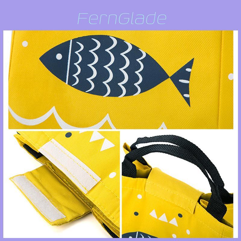 Многоразовая сумка-ланч Artone Fish Oxford с термоизоляцией и премиальным материалом