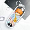 Clear Figure Display Bag with Metal Buckle Waterproof PVC Zipper Dustproof Portable OB11 BJD Doll Carrying Case Hanging Storage Bag