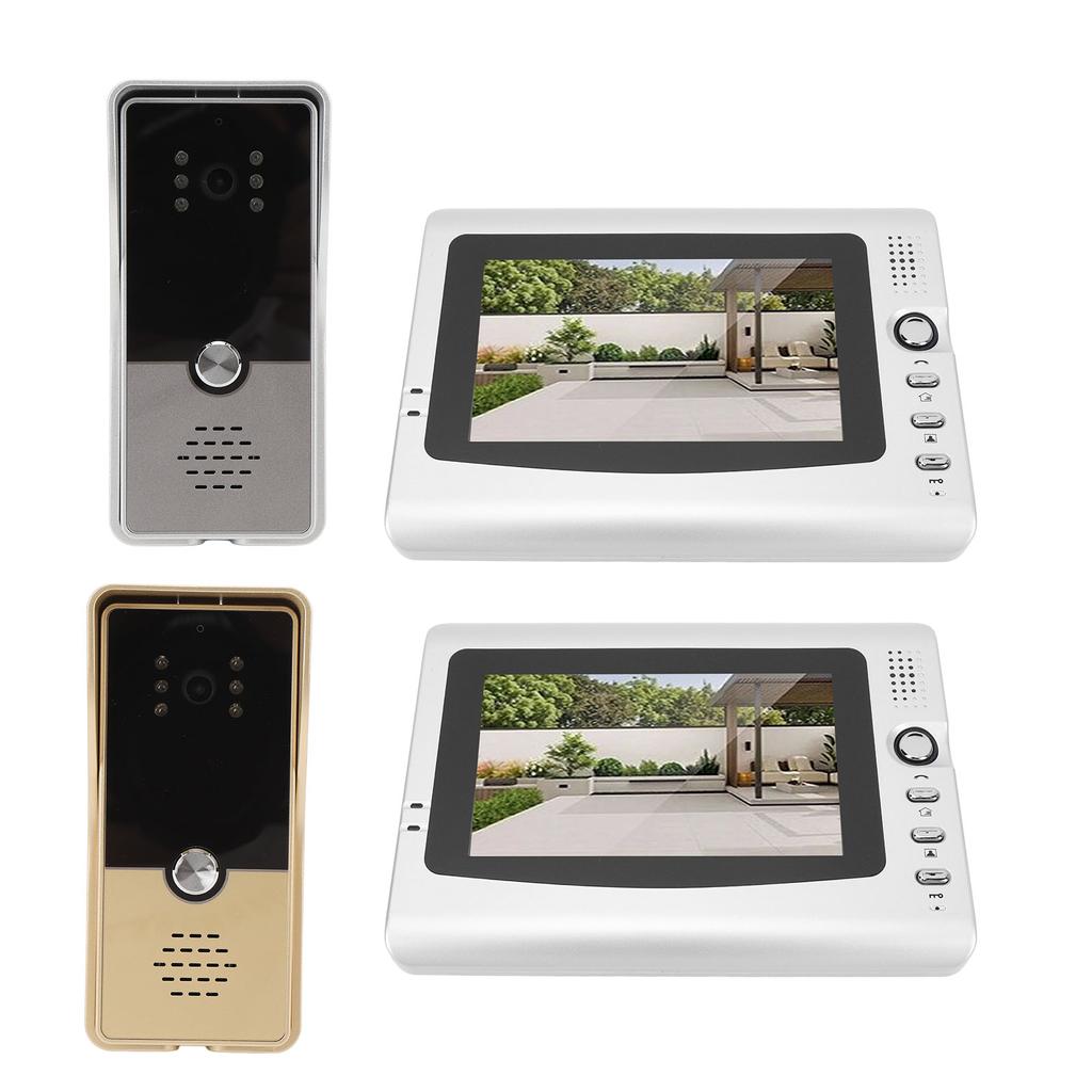 Проводная система видеодомофона. Интеллектуальная инфракрасная видеокамера для дверного звонка с 7-дюймовым цветным TFT-дисплеем.