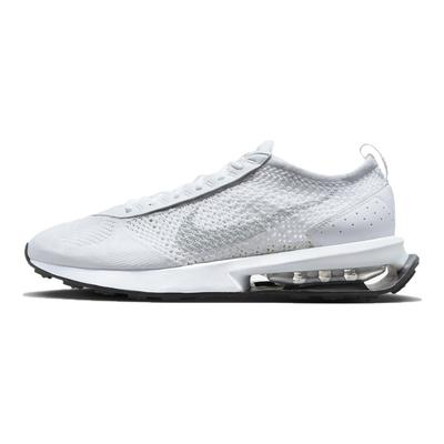 Air Max Flyknit Racer Next Nature Чистая Платина Мужские Кроссовки Белые Черные FJ4002-100
