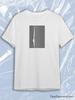 TeeSensation White Crew Neck Short Sleeve T-Shirt with Optical Illusion Woman Face Stripes Print
