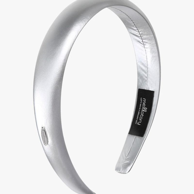 Mellotory простая блестящая повязка для волос (Серебряный)