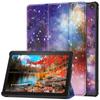 PU Leather Trifold Stand Cover Auto Wake/Sleep Folio Protective Case Hard Shell Stand Cover for All-New  Fire HD 10 Tablet