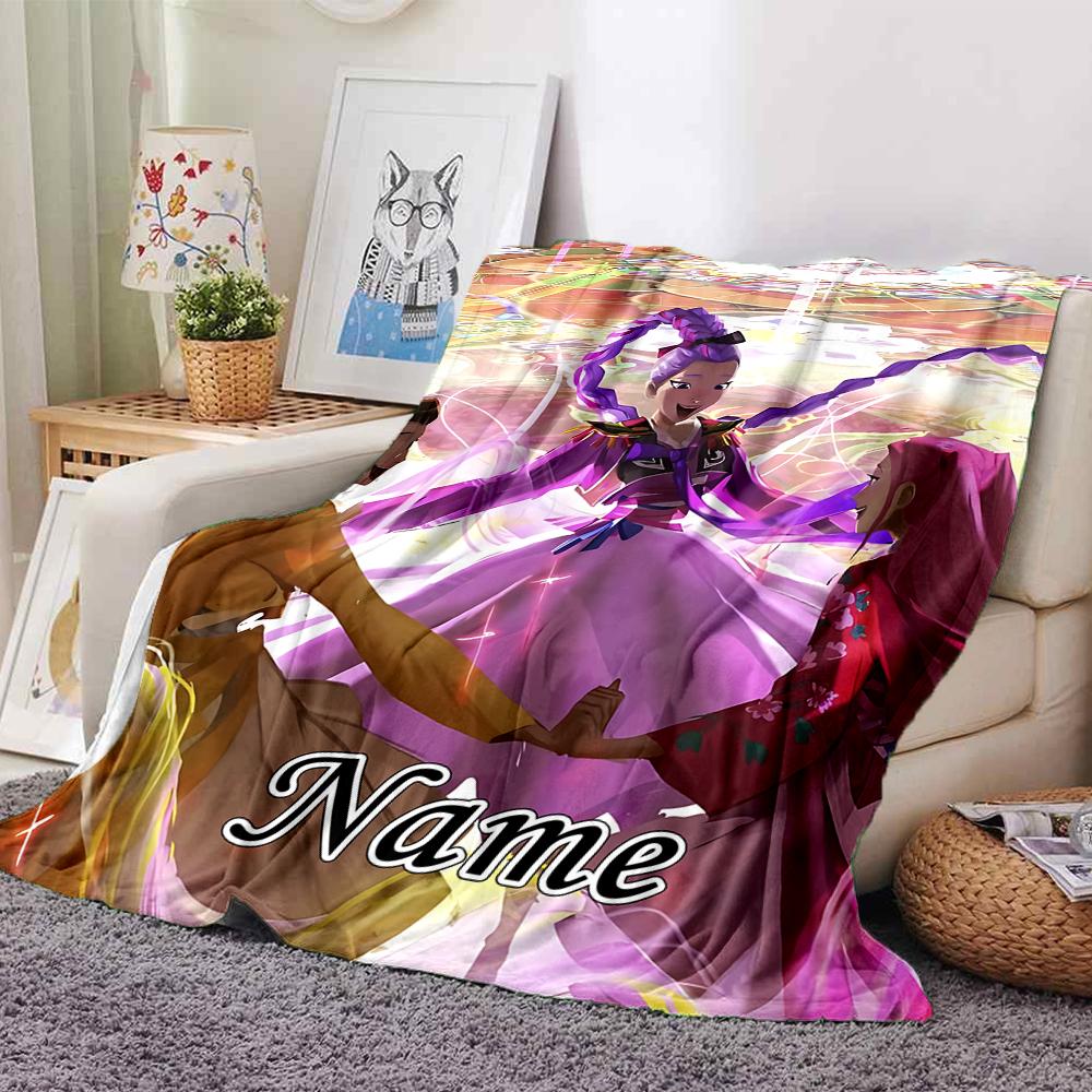 Custom Name Magical Friendship Journey Party Blanket For Couch Bed Plush Cozy Fuzzy Blanket Super Soft Warm Blankets For Fall And Winter 0916194