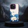 Emerald White Lotus  Phone Case For IPhone17 16 E 15 14 Pro 13 12 11 Pro Max 17Air 15 Plus Black Candy Silver Hard Phone Cover