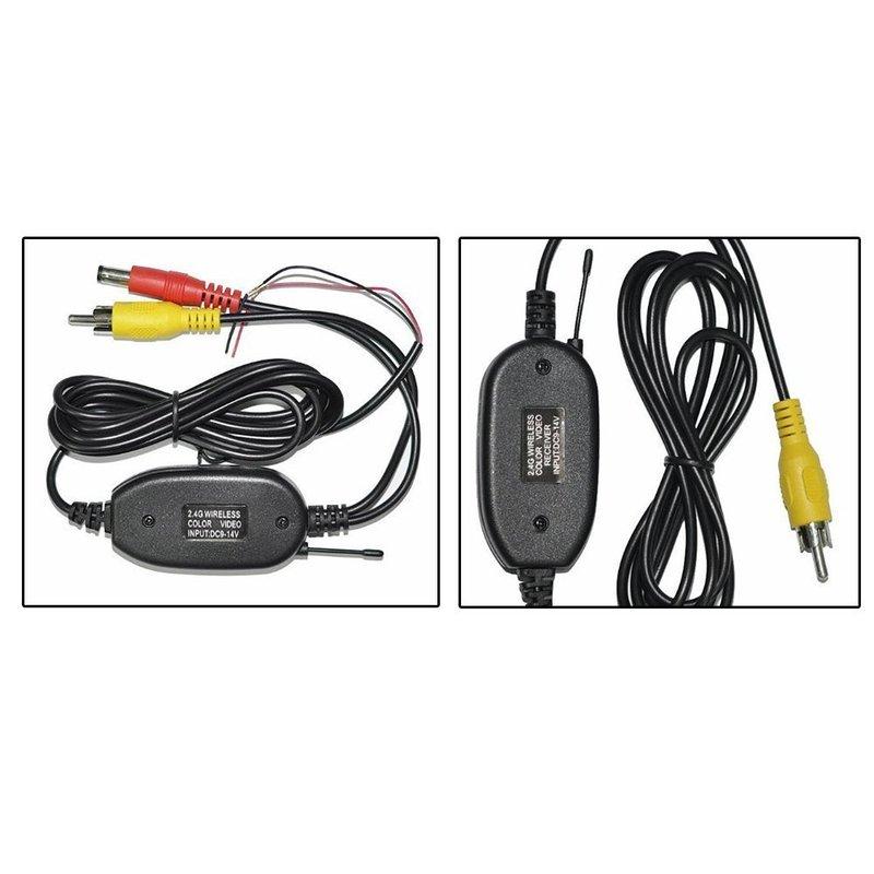 X95-12V 2.4Ghz Car Wireless Transmitter And Receiver For Vehicle Spare Camera/Front Car Camera